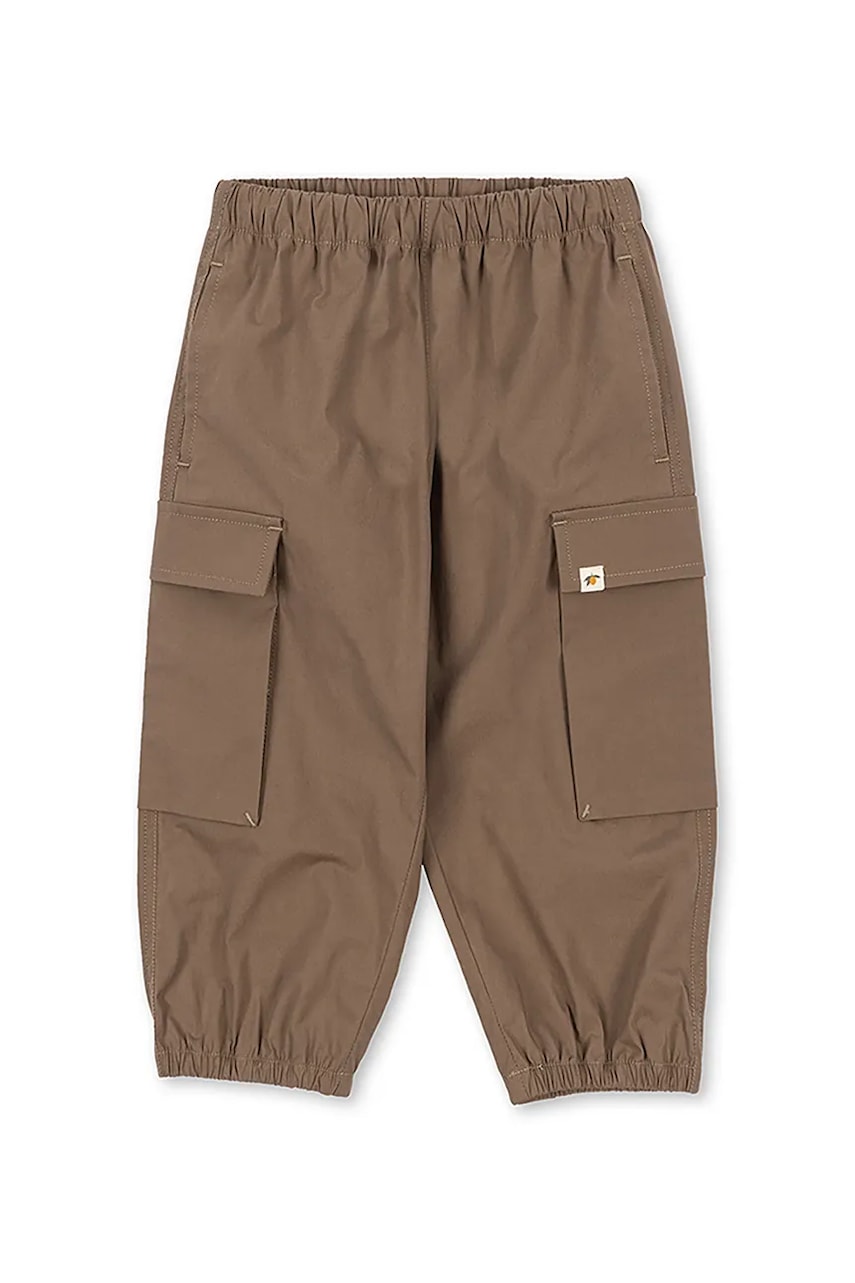 Детские брюки с хлопком Konges Sløjd PEPPE PANTS GOTS цвет коричневый однотонные KS103960 Детские брюки с хлопком Konges Sløjd PEPPE PANTS GOTS цвет коричневый однотонные KS103960