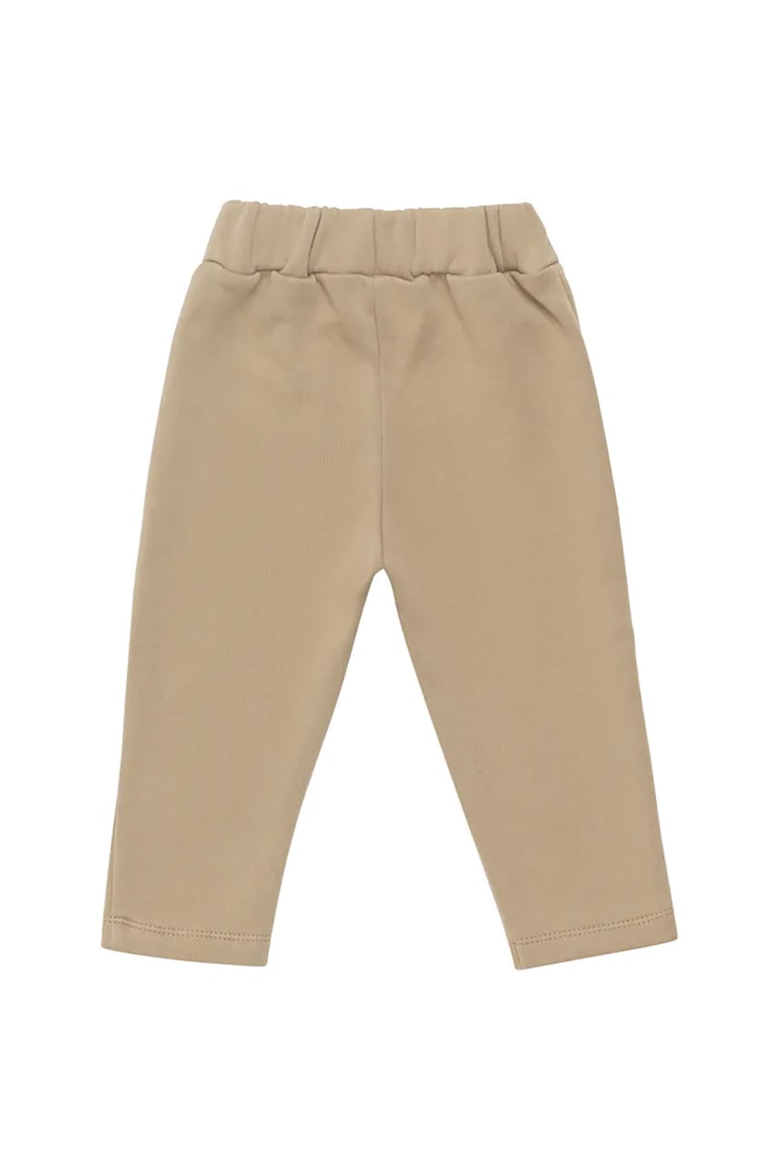 Хлопковые штаны для младенцев Donsje Joek Trousers Bears цвет бежевый с аппликацией 3040701 Хлопковые штаны для младенцев Donsje Joek Trousers Bears цвет бежевый с аппликацией 3040701
