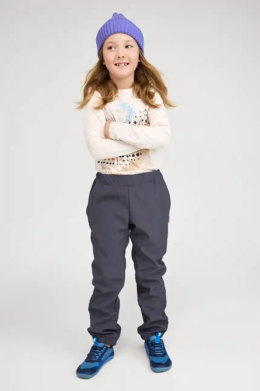 Reima pantaloni copii Helppo culoarea gri, 5100241B