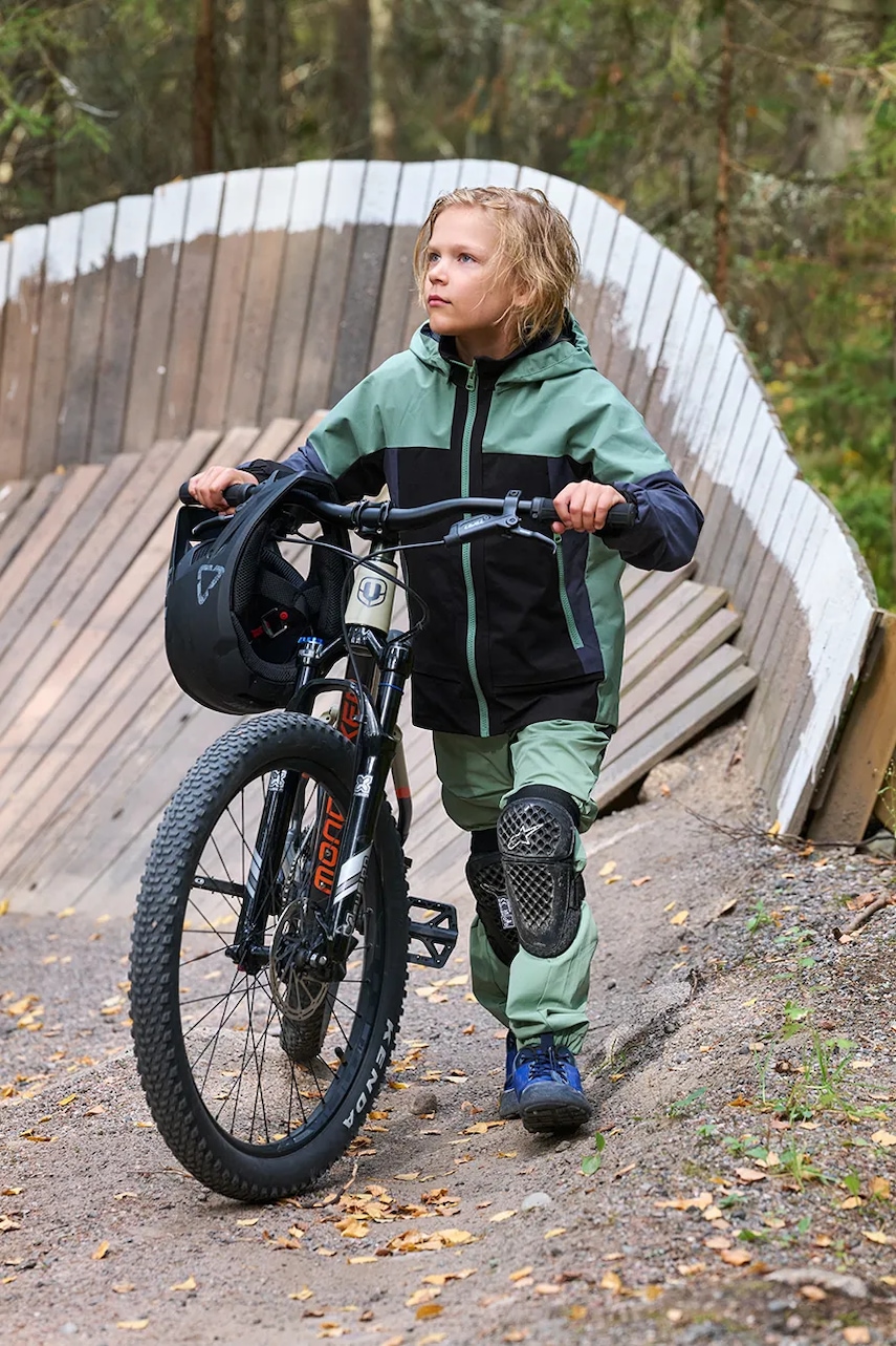 Reima pantaloni copii Vaeltaa culoarea verde, 5100260A