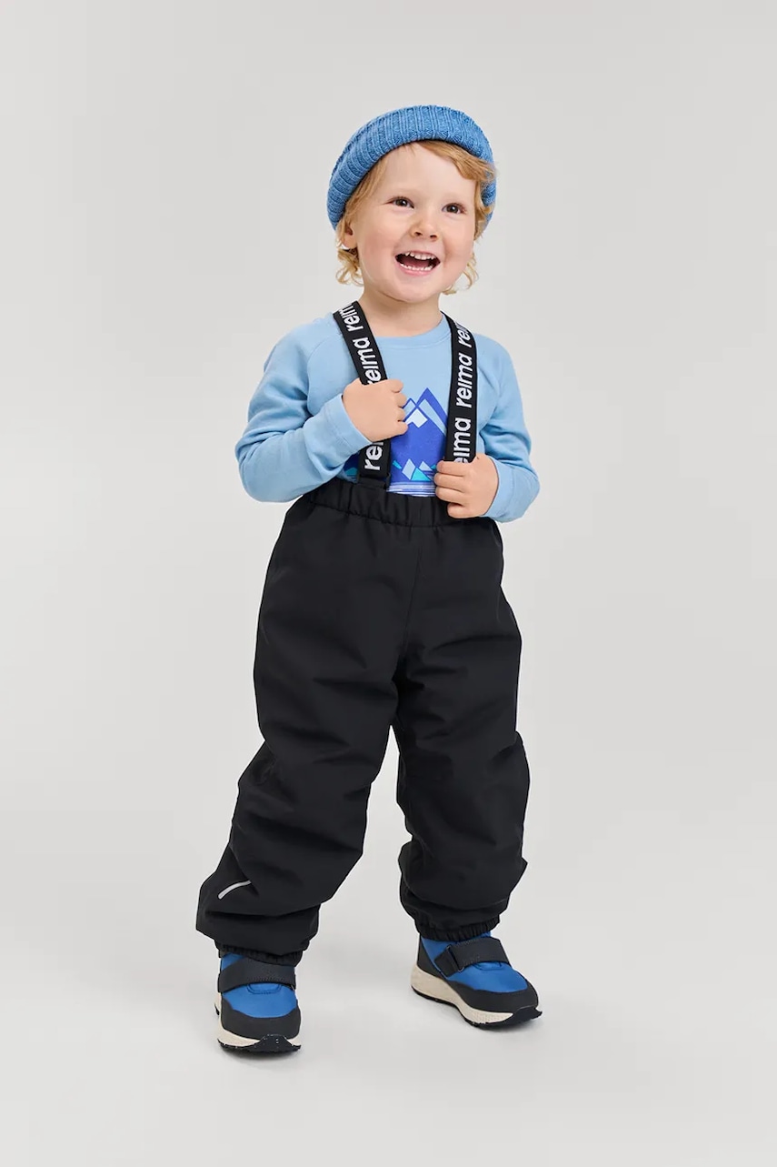 Reima pantaloni de schi pentru copii Leikisti culoarea negru, 5100399A