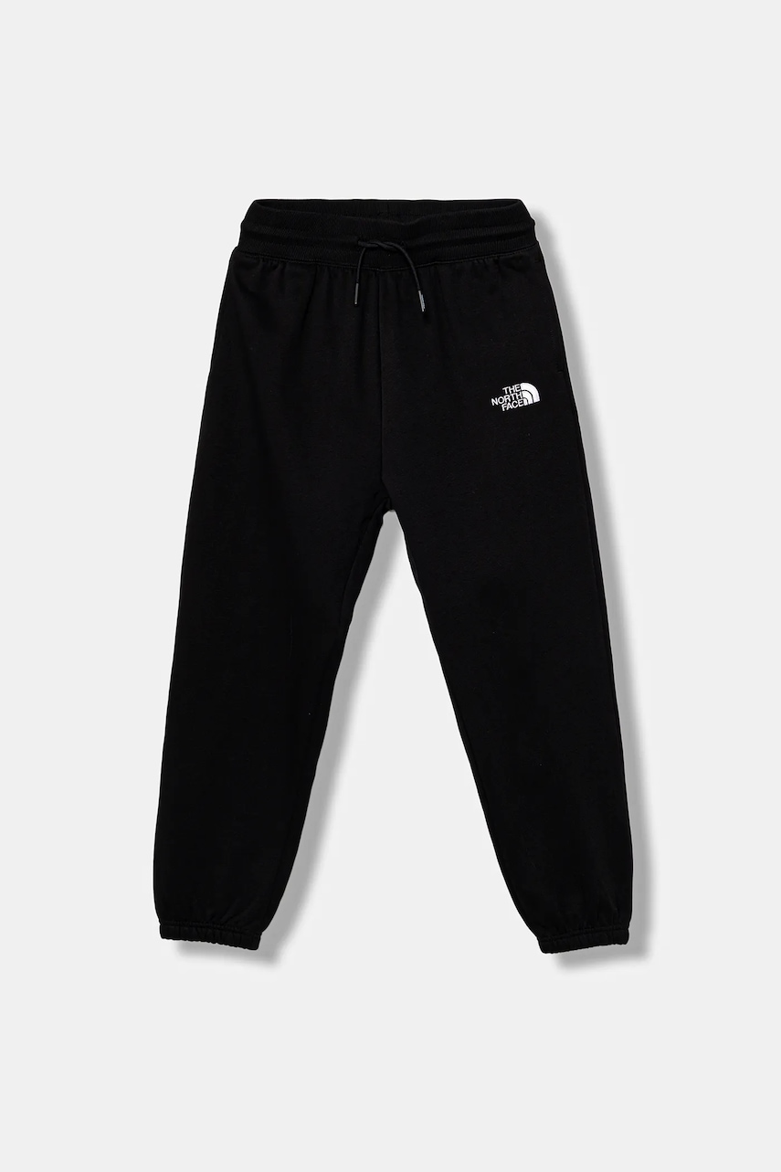 The North Face pantaloni de trening pentru copii TEEN ESSENTIAL LOOSE JOGGERS culoarea negru, uni, NF0A8BHSJK31