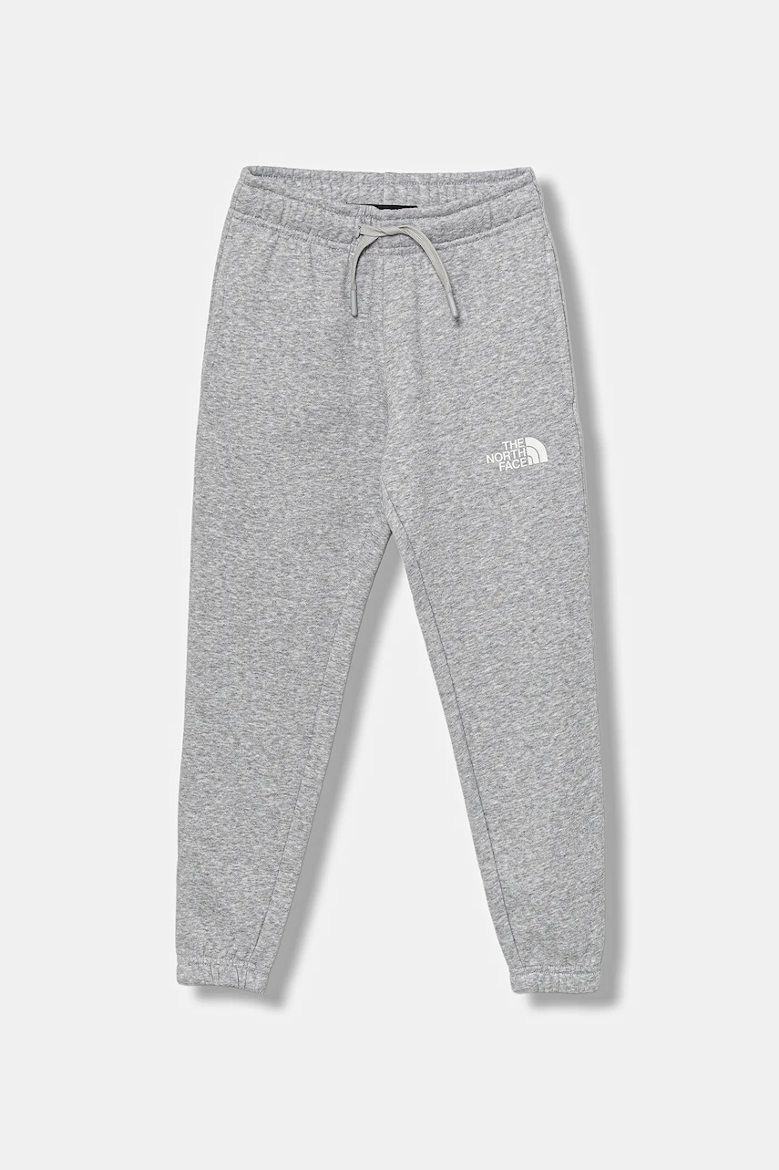 The North Face pantaloni de trening pentru copii TEEN REGULAR TAPERED JOGGERS culoarea gri, uni, NF0A8BHTDYX1