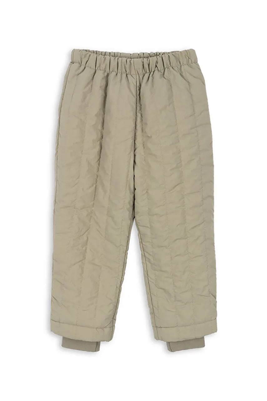 Levně Dětské kalhoty Konges Sløjd JUNO PANTS zelená barva, KS103488