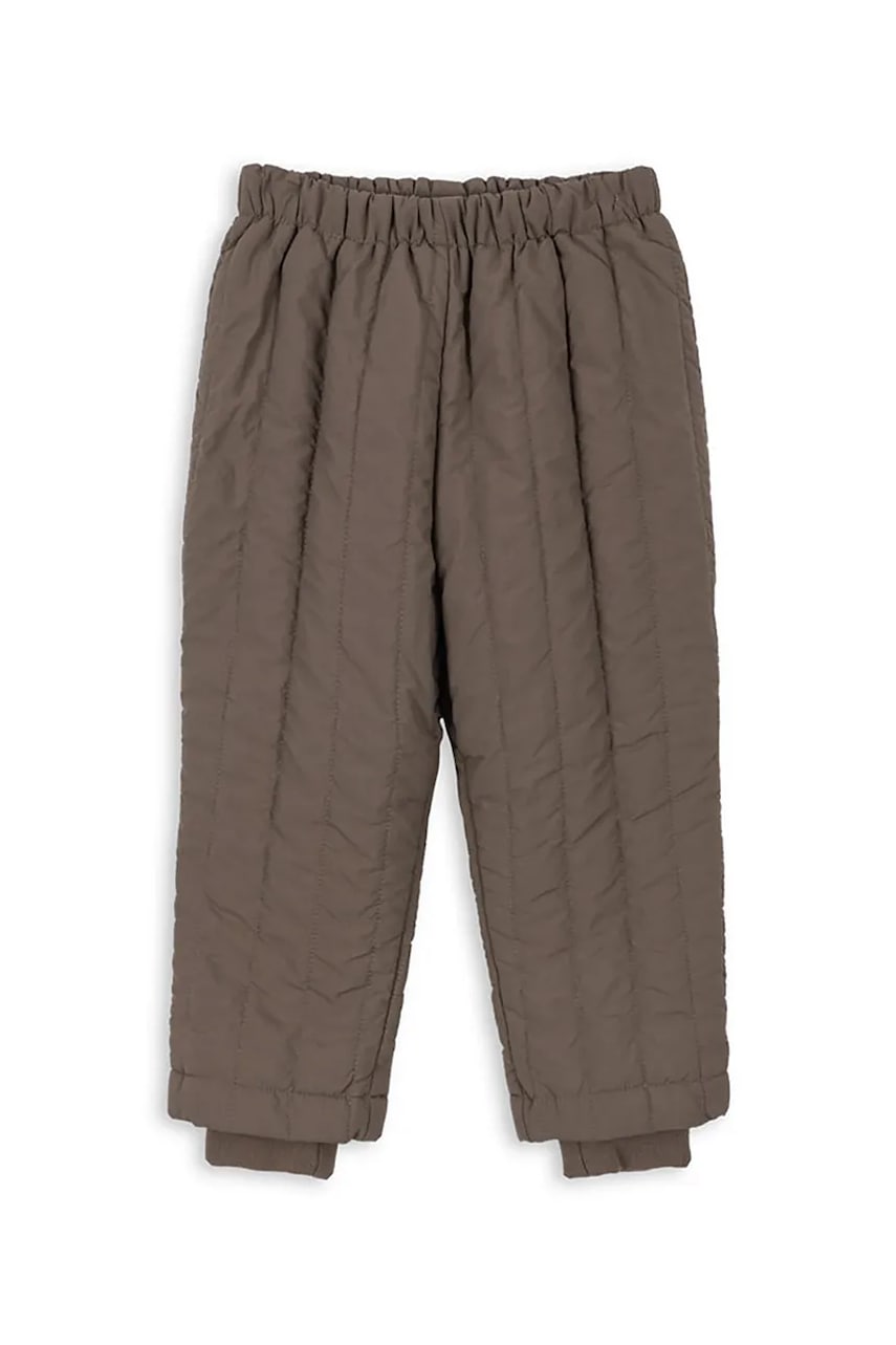 Konges Sløjd pantaloni copii JUNO PANTS culoarea maro, KS103488