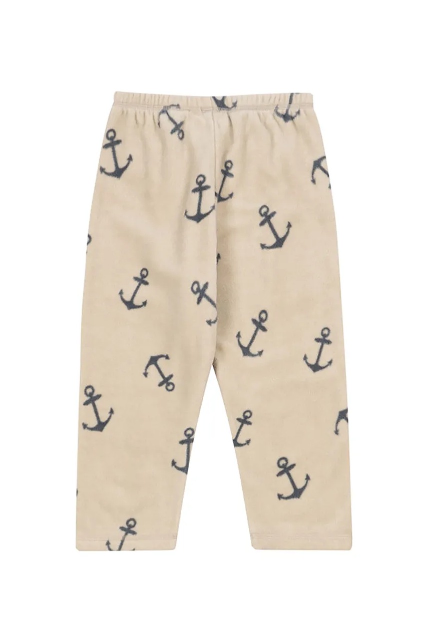 Брюки Konges Sløjd TAVI FLEECE PANTS GRS цвет бежевый однотонные KS103541
