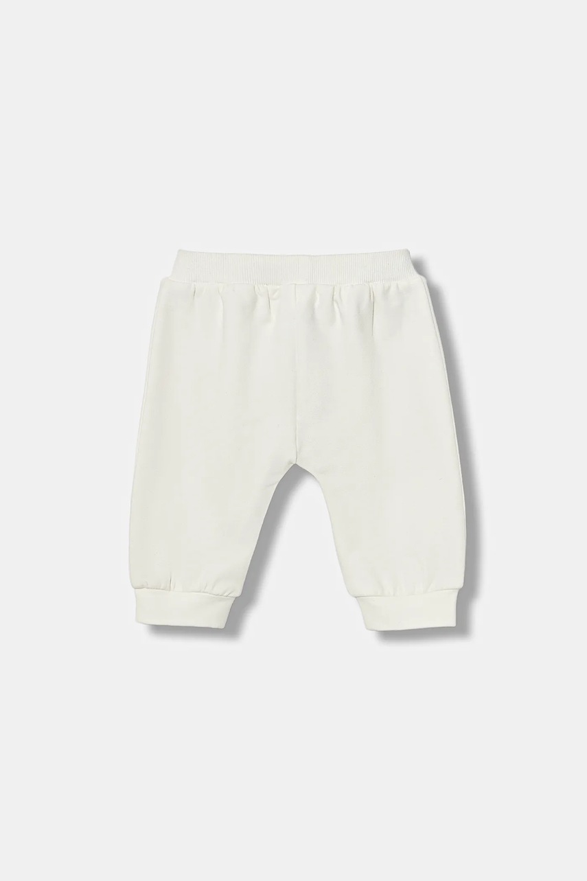 Детские спортивные штаны United Colors of Benetton цвет бежевый однотонные 3MDSAF02C