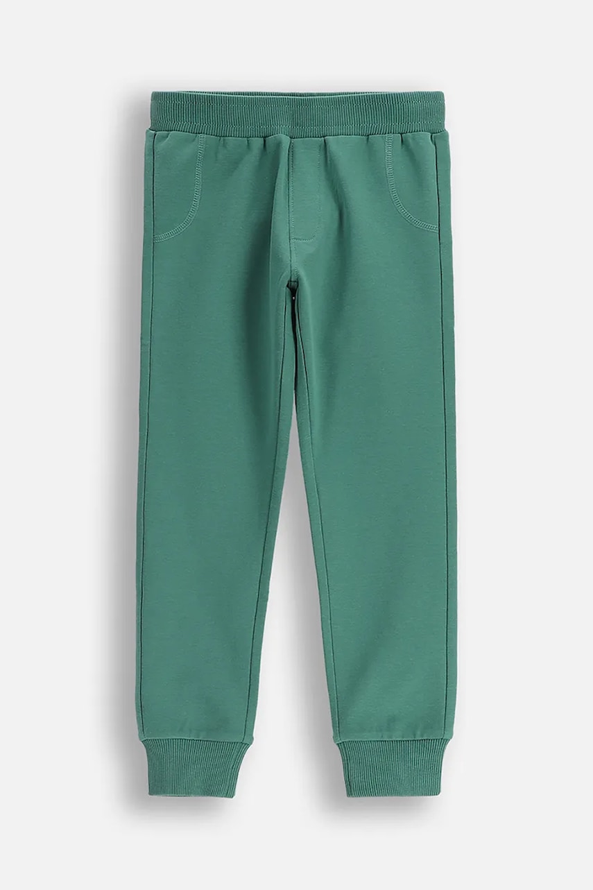 Coccodrillo pantaloni de trening pentru copii culoarea verde, uni, EVERYDAY BOY A