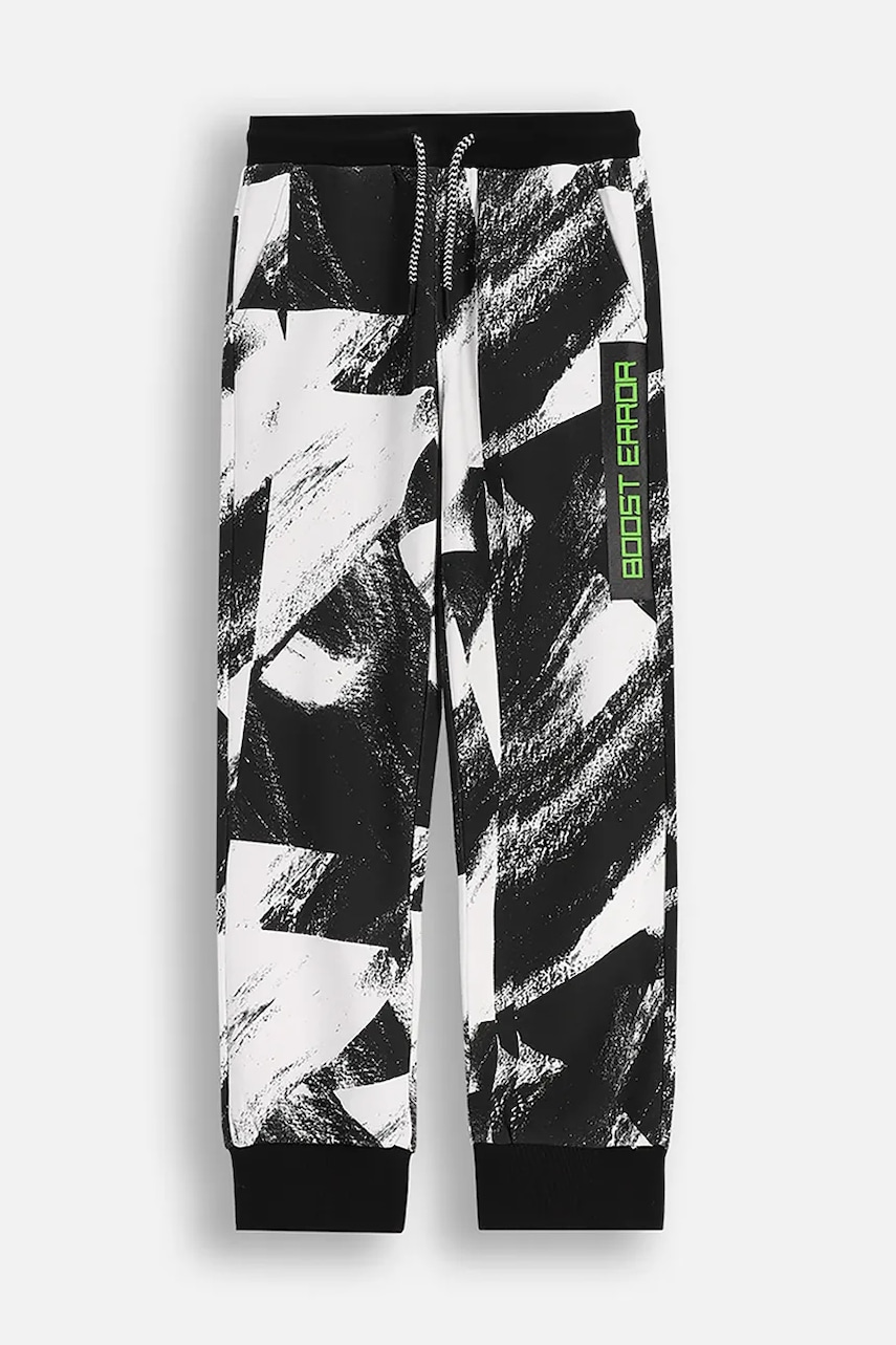 Coccodrillo pantaloni de trening pentru copii culoarea negru, cu model, X-RAY VISION BOY JUNIOR