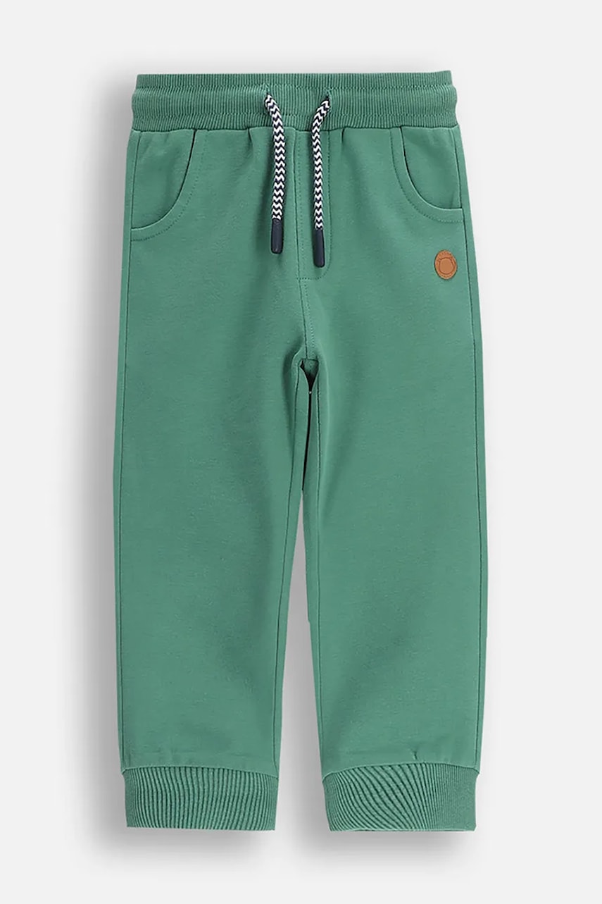 Coccodrillo pantaloni de trening pentru bebeluși culoarea verde, cu imprimeu, FOREST FRIENDS BOY NEWBORN