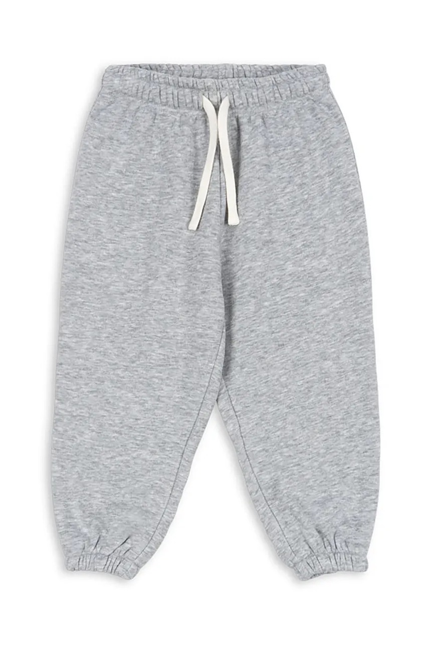 Konges Sløjd pantaloni de trening din bumbac pentru copii LOU SWEAT PANTS OCS culoarea gri, uni, KS104345