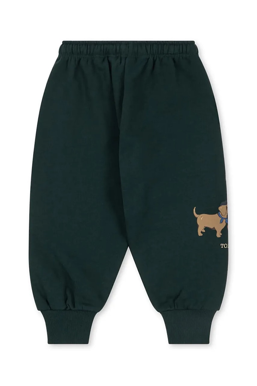 Детские спортивные штаны Konges Sløjd DOGGY SWEAT PANTS OCS цвет зелёный однотонные KS105168 Детские спортивные штаны Konges Sløjd DOGGY SWEAT PANTS OCS цвет зелёный однотонные KS105168