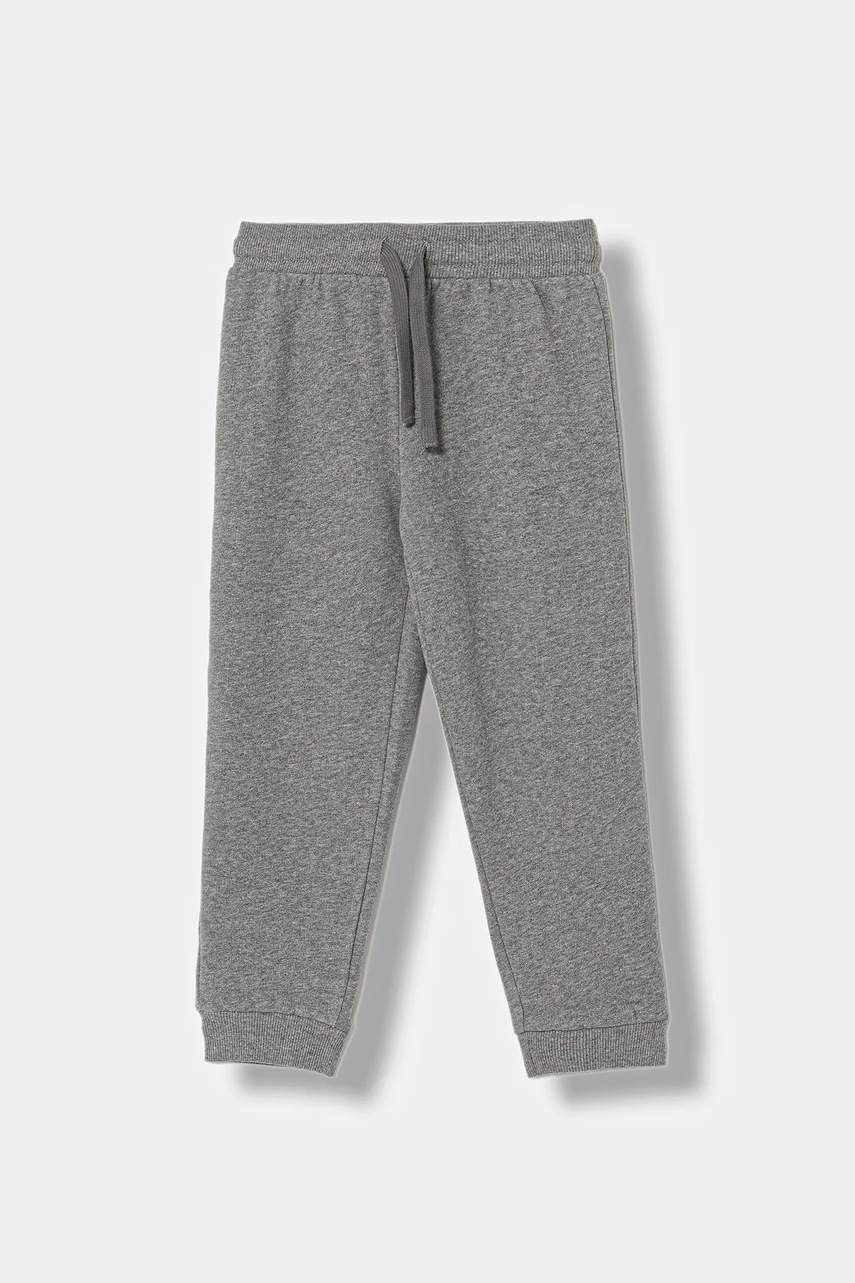 United Colors of Benetton pantaloni de trening pentru copii culoarea gri, melanj, 3EB5GF04A