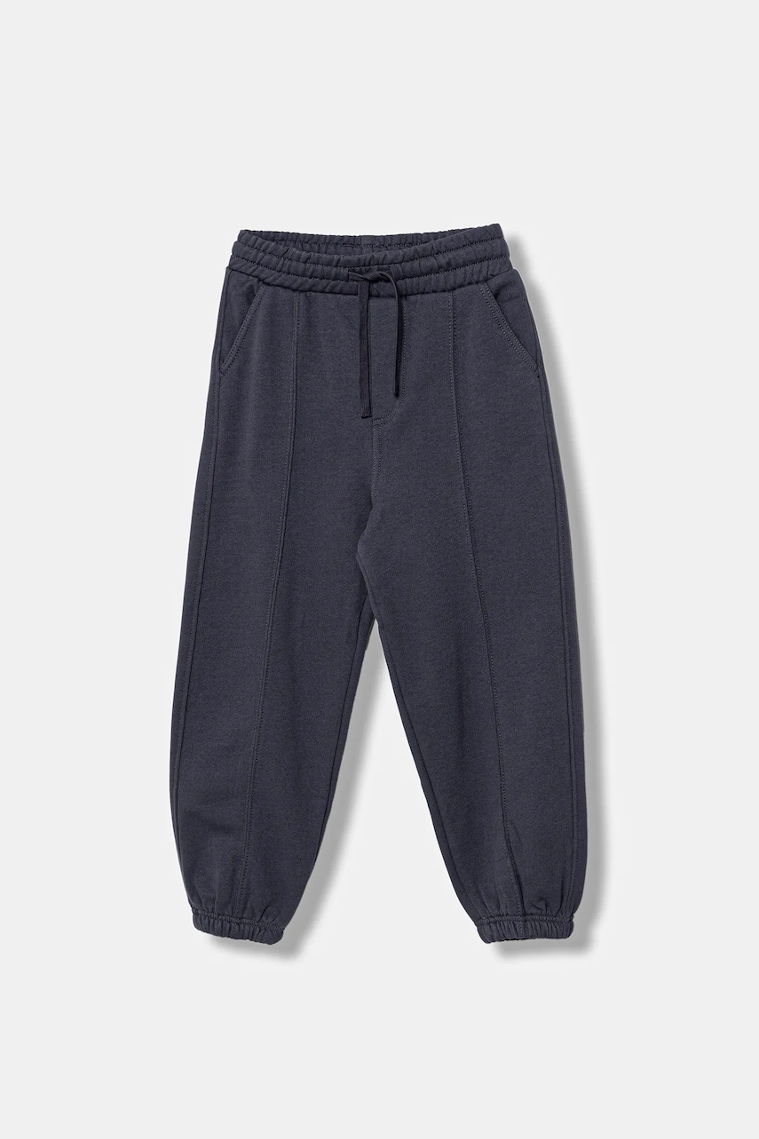 United Colors of Benetton pantaloni de trening pentru copii culoarea bleumarin, uni, 3J73CF06S