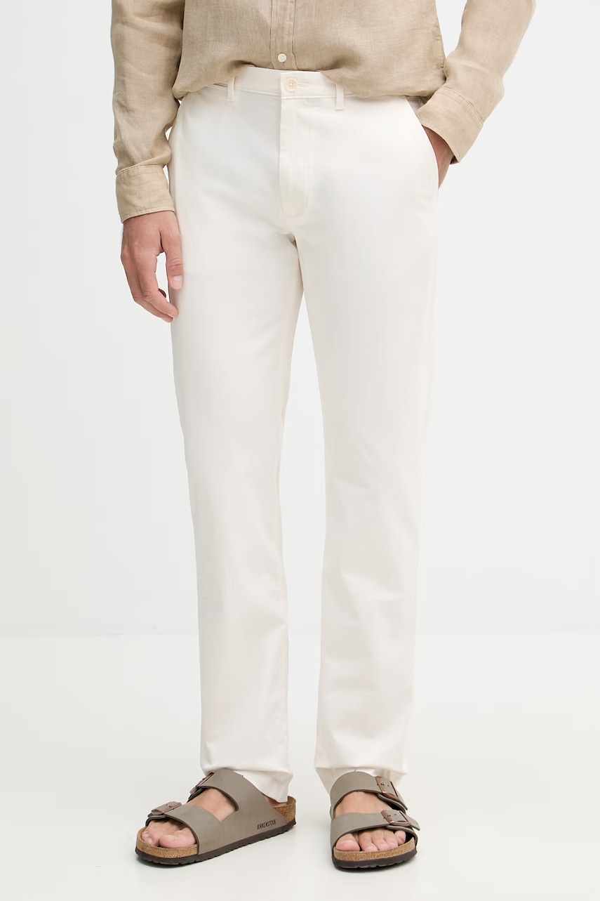 Tommy Hilfiger pantaloni chinos bărbați din bumbac cu elastan