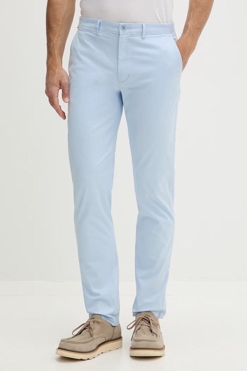 Tommy Hilfiger pantaloni chinos bărbați din bumbac cu elastan