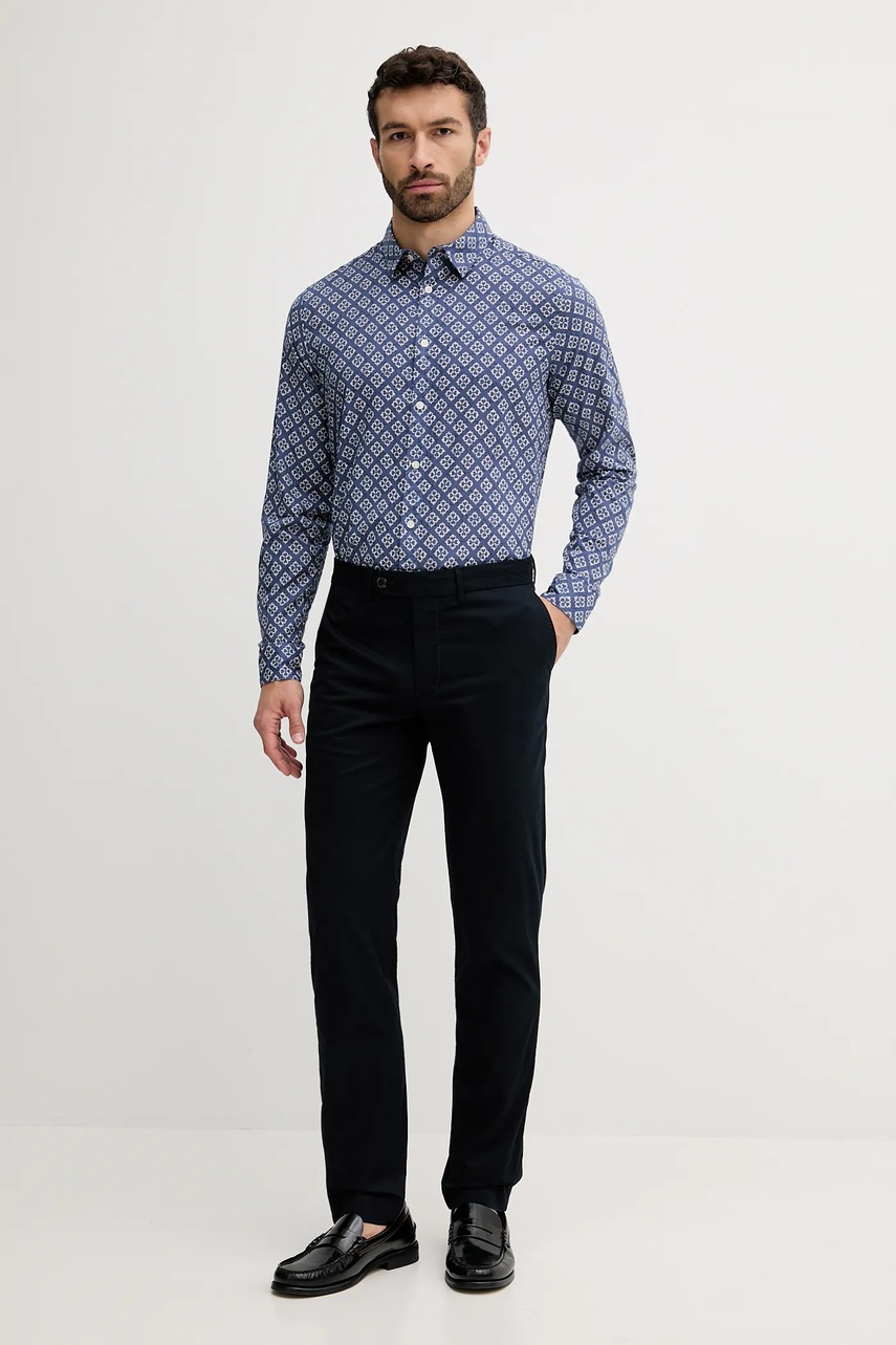 Брюки Tommy Hilfiger цвет синий фасон chinos MW0MW39726