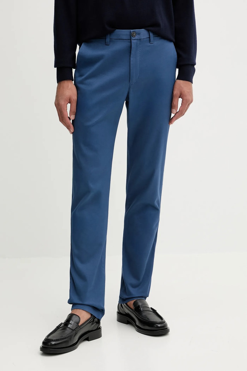 Levně Kalhoty Calvin Klein pánské, šedá barva, LV040EM633