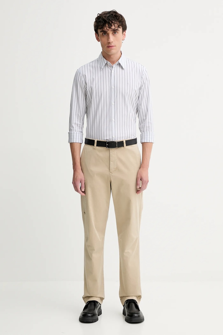 Брюки PS Paul Smith цвет бежевый прямые M2R-632Z-T22377 Брюки PS Paul Smith цвет бежевый прямые M2R-632Z-T22377