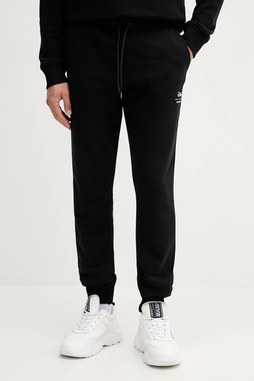 Karl Lagerfeld pantaloni de trening DISNEY culoarea negru, cu imprimeu, 553930.705096