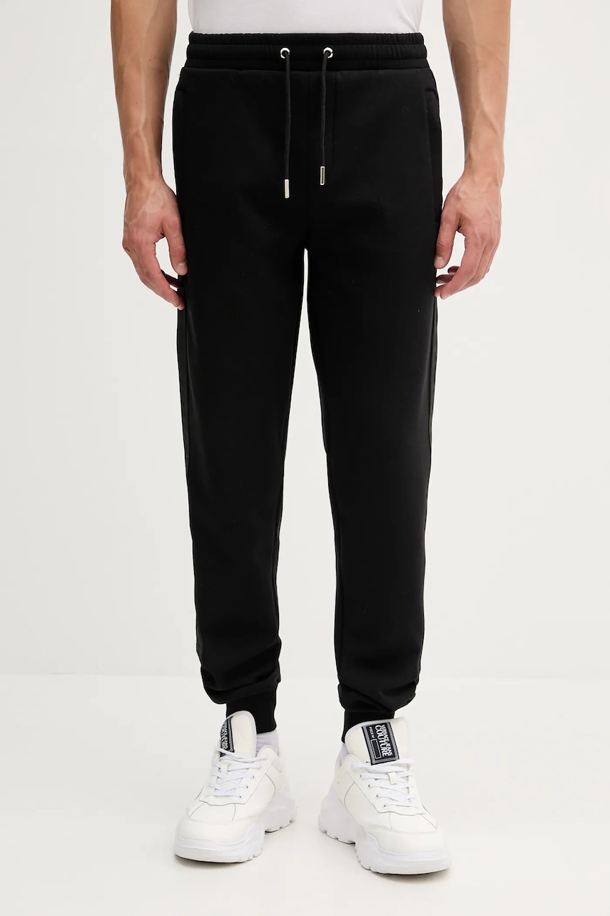 Karl Lagerfeld pantaloni de trening culoarea negru, cu imprimeu, 553902.705021