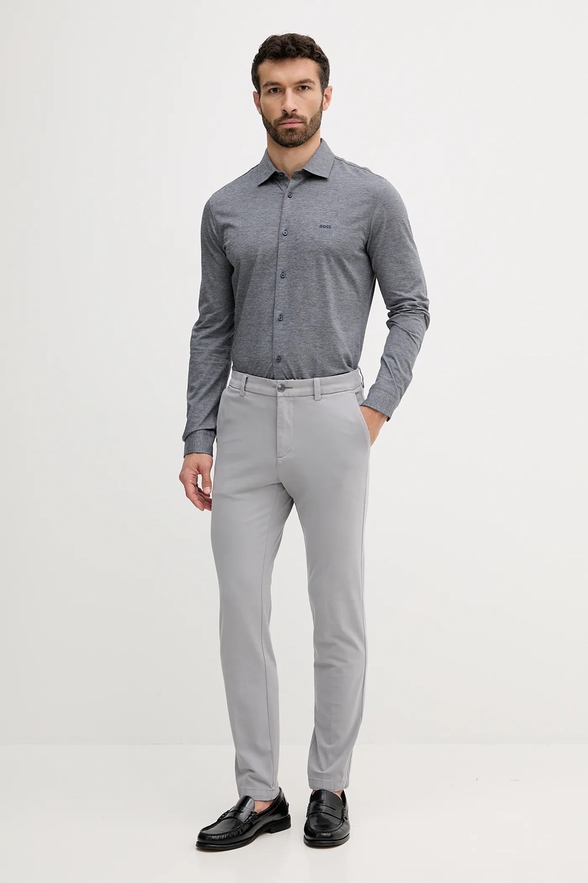 Брюки BOSS цвет серый фасон chinos 50543304 Брюки BOSS цвет серый фасон chinos 50543304