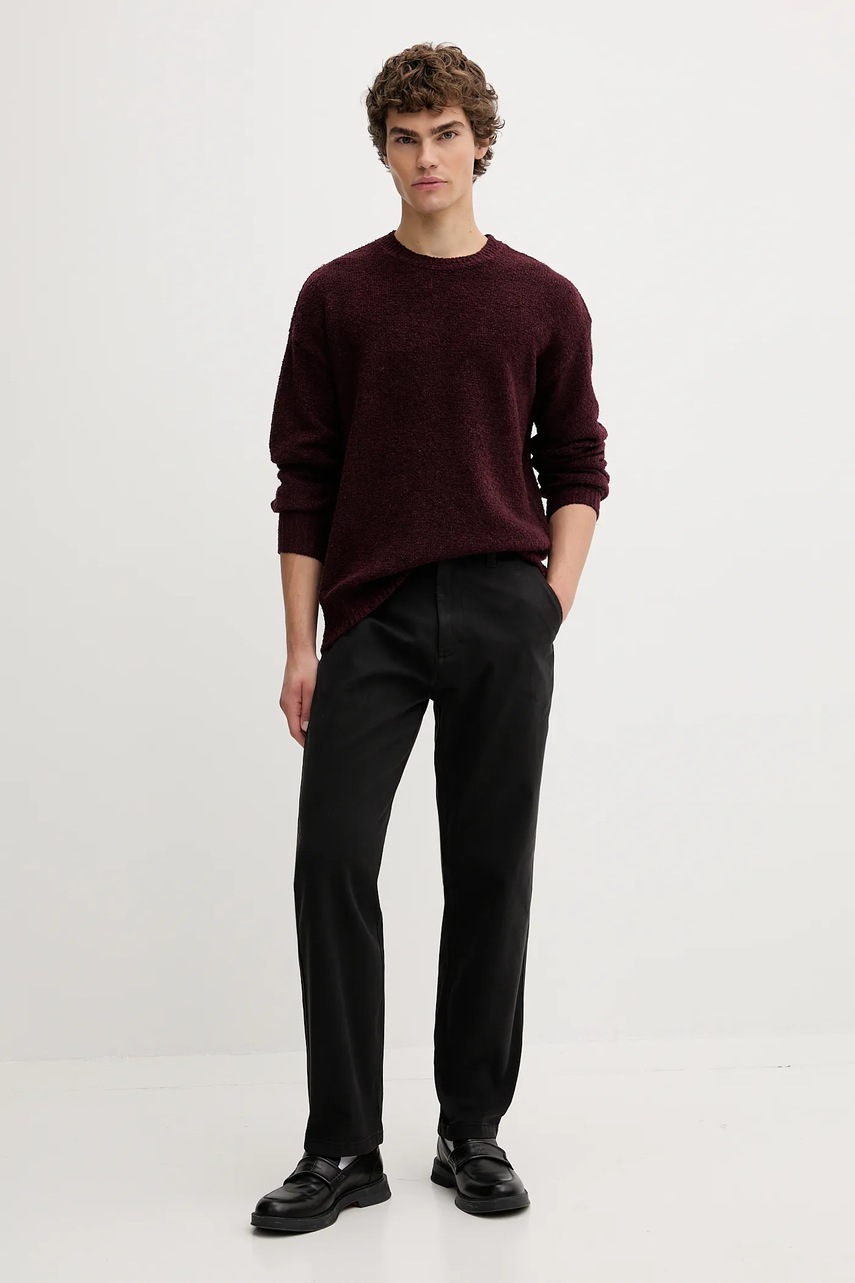 Брюки Tommy Jeans цвет чёрный прямые DM0DM22001