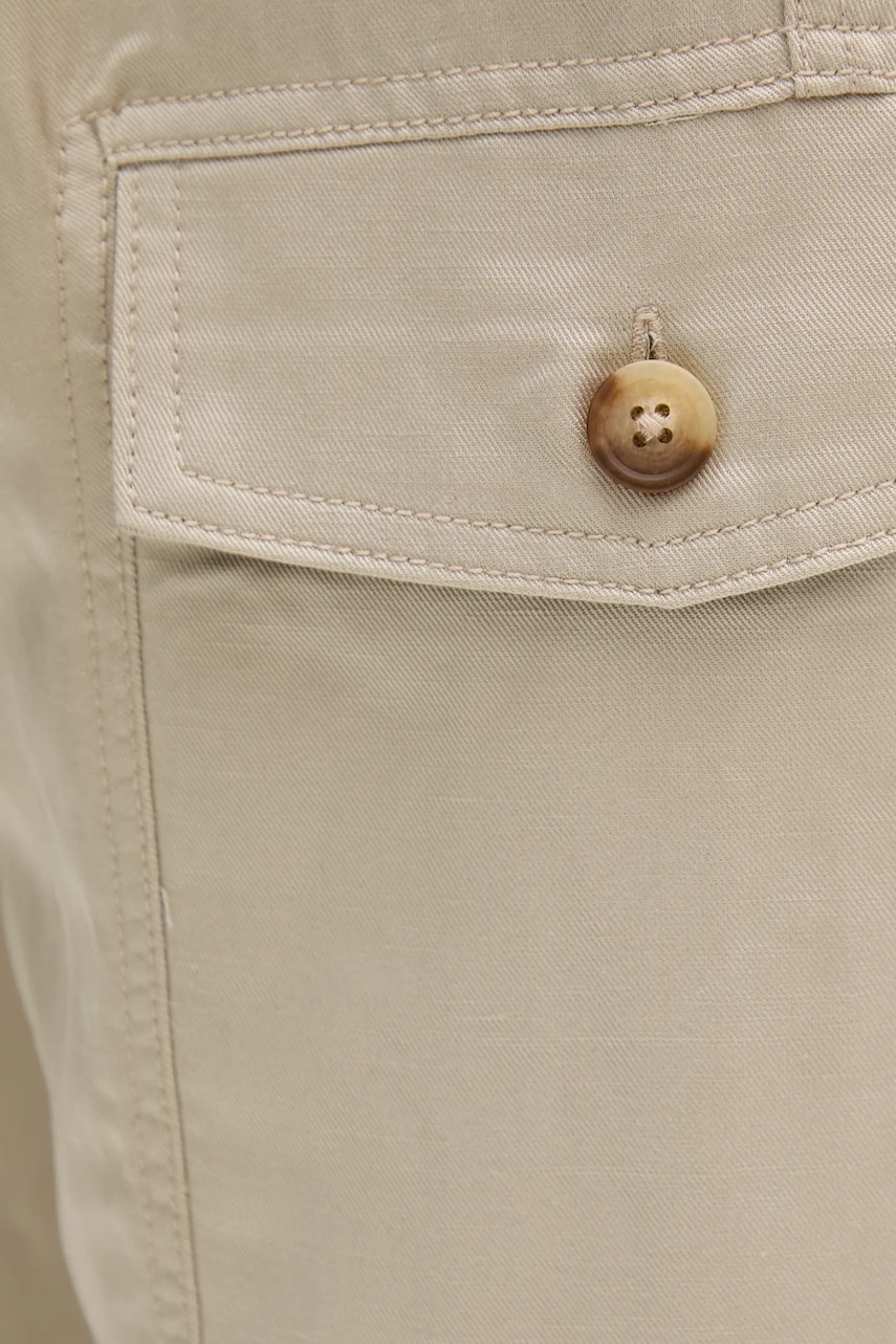 Kalhoty s příměsí lnu Guess