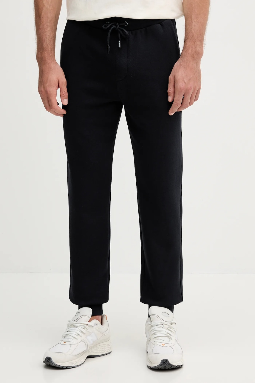 Karl Lagerfeld pantaloni de trening culoarea bleumarin, uni, 554910.705713