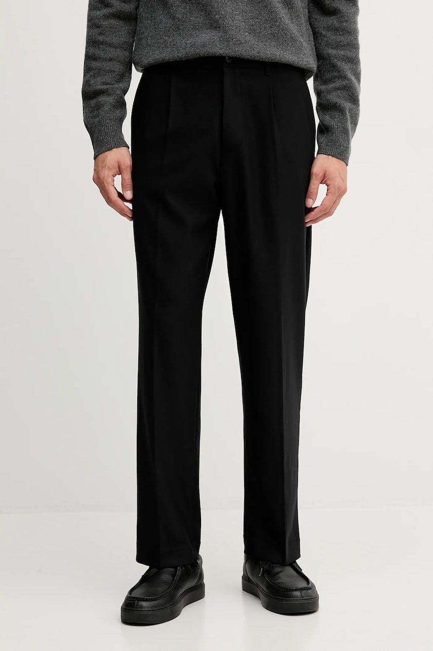 United Colors of Benetton pantaloni culoarea negru, drept, 4OACUF04L