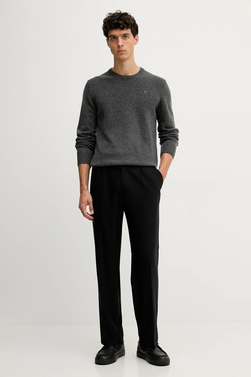 Брюки United Colors of Benetton цвет чёрный прямые 4OACUF04L