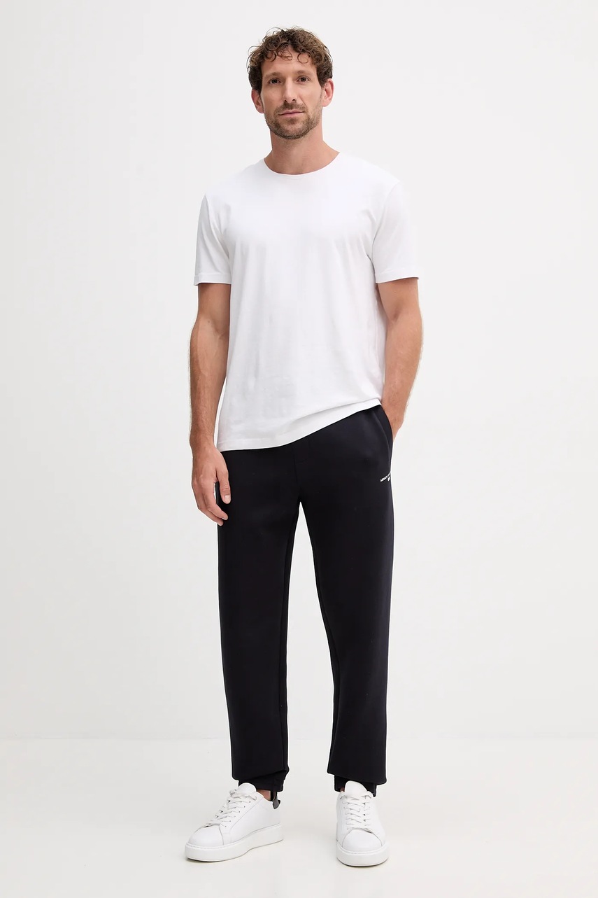 Спортивные штаны Armani Exchange цвет синий с принтом XM000978 AF10818