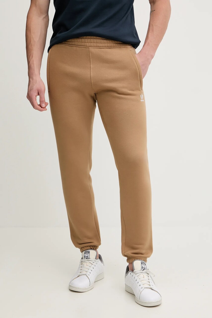 adidas Originals pantaloni de trening Essentials culoarea maro, uni, JW3614