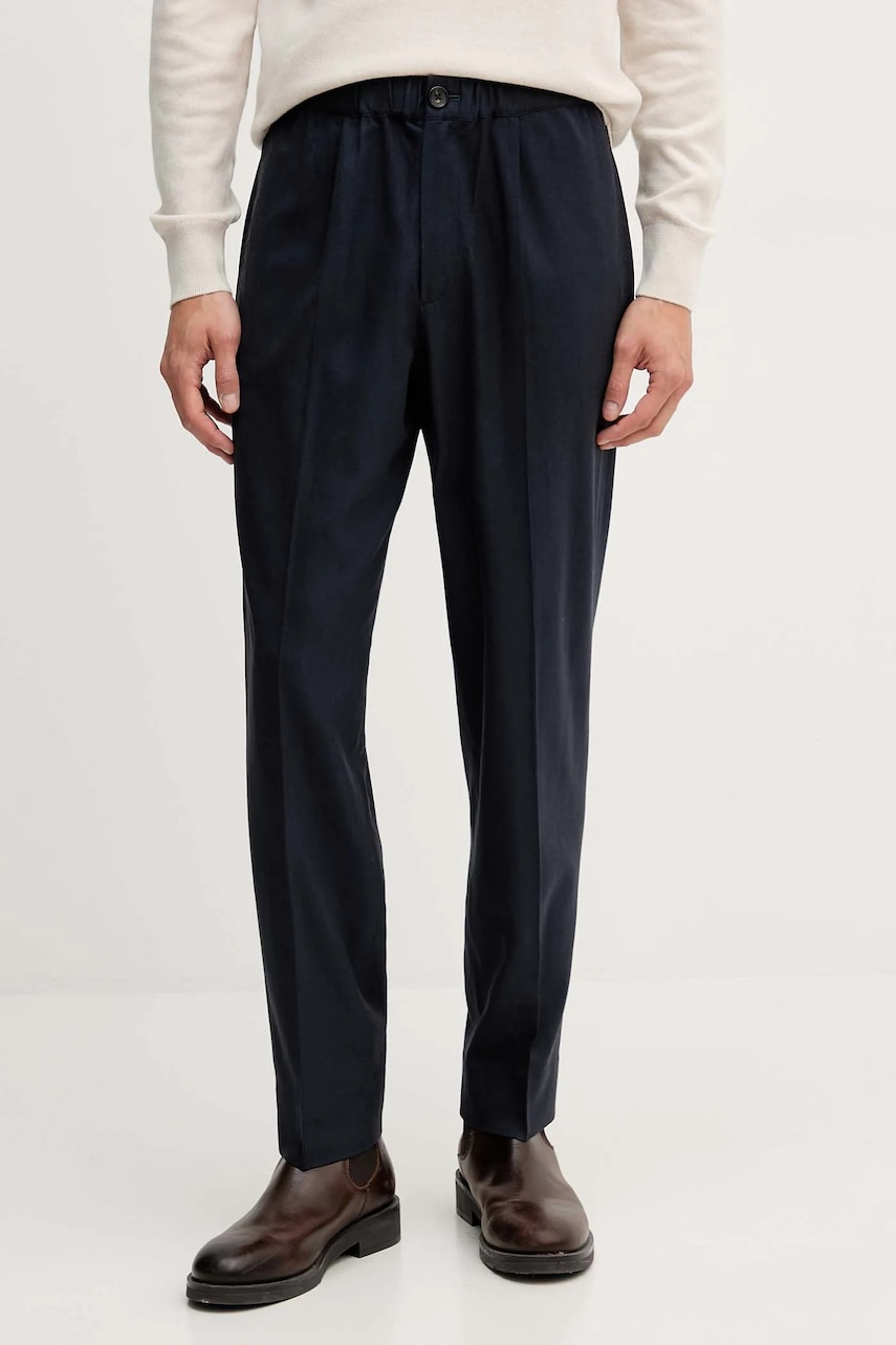 Levně Kalhoty PS Paul Smith pánské, tmavomodrá barva, M2R-801Y-T22481