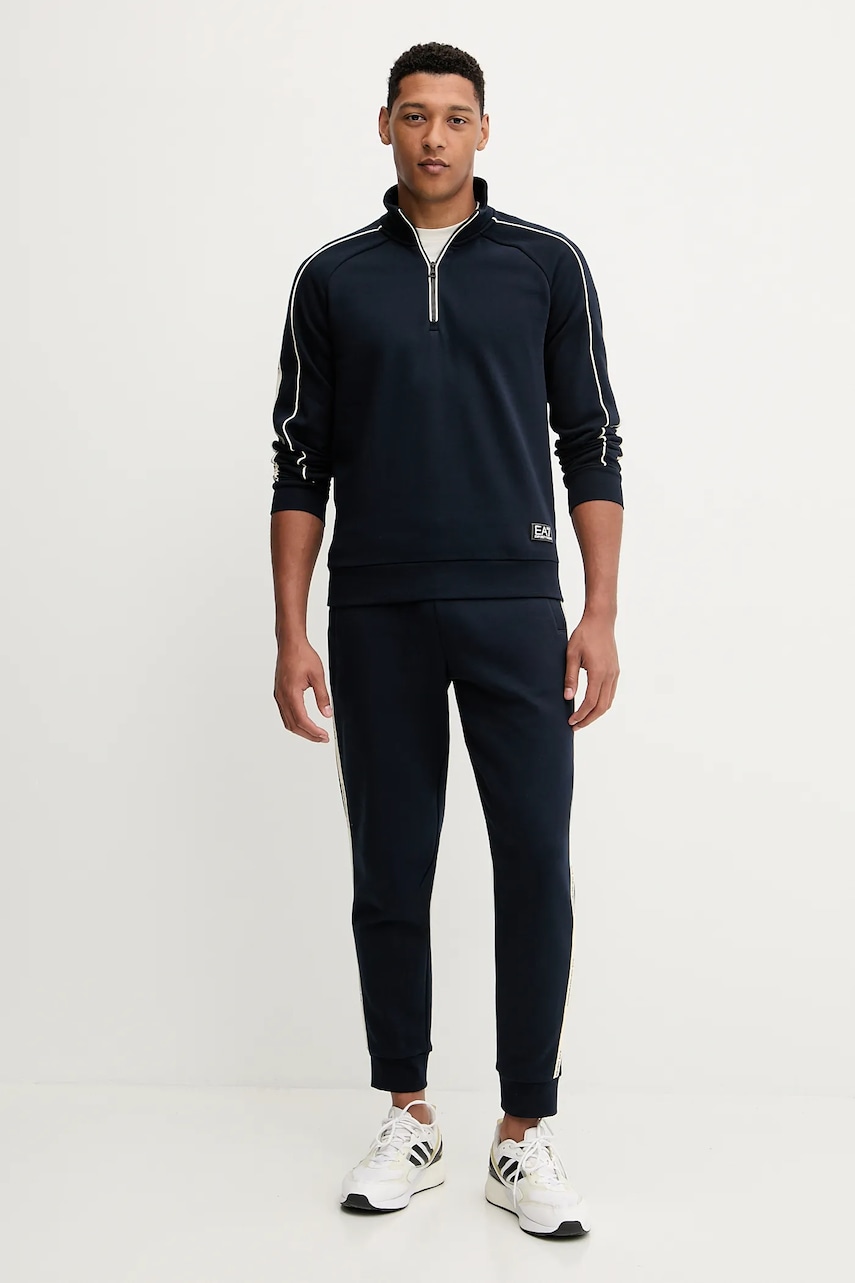 Спортивные штаны EA7 Emporio Armani цвет фиолетовый с принтом AF10377-7M000974 Спортивные штаны EA7 Emporio Armani цвет фиолетовый с принтом AF10377-7M000974
