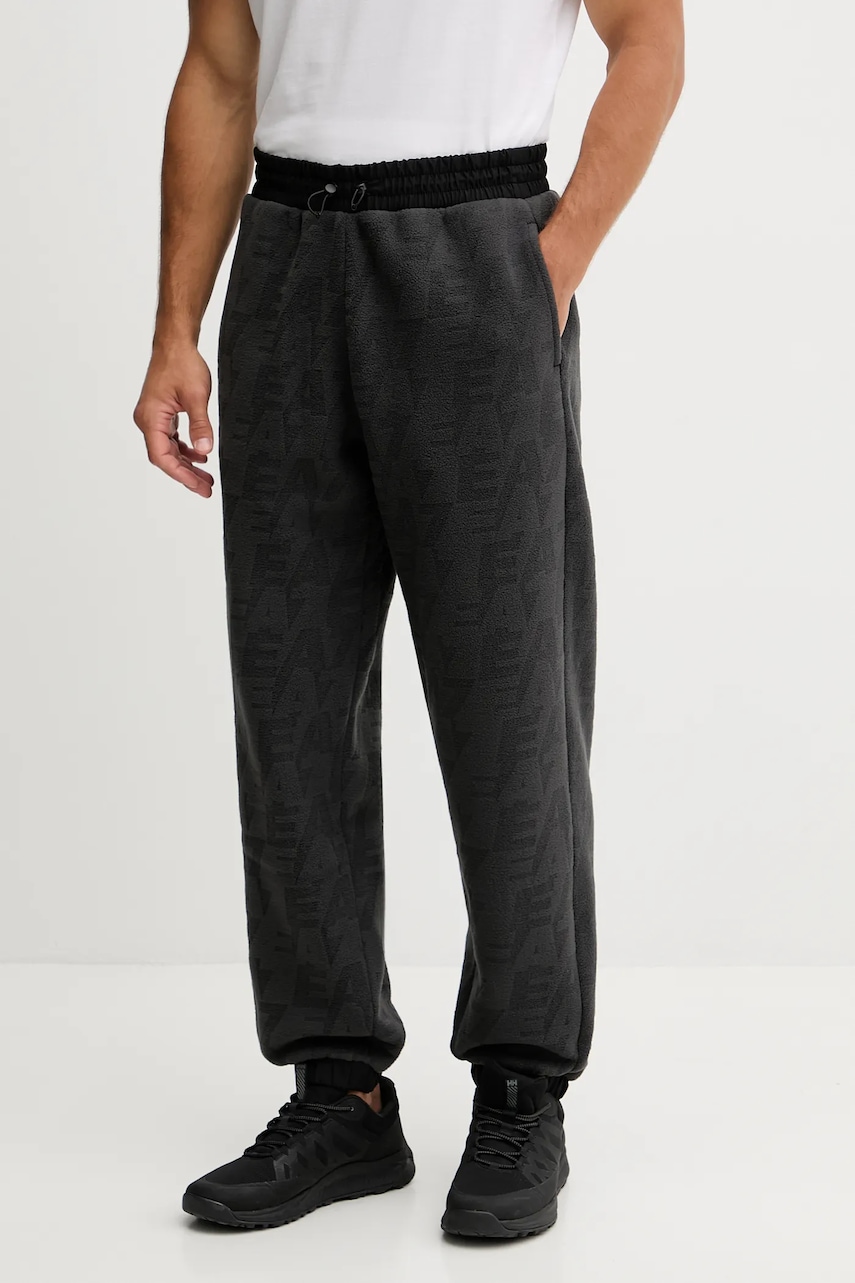 EA7 Emporio Armani pantaloni de trening culoarea negru, cu imprimeu, AF16804.7M000983