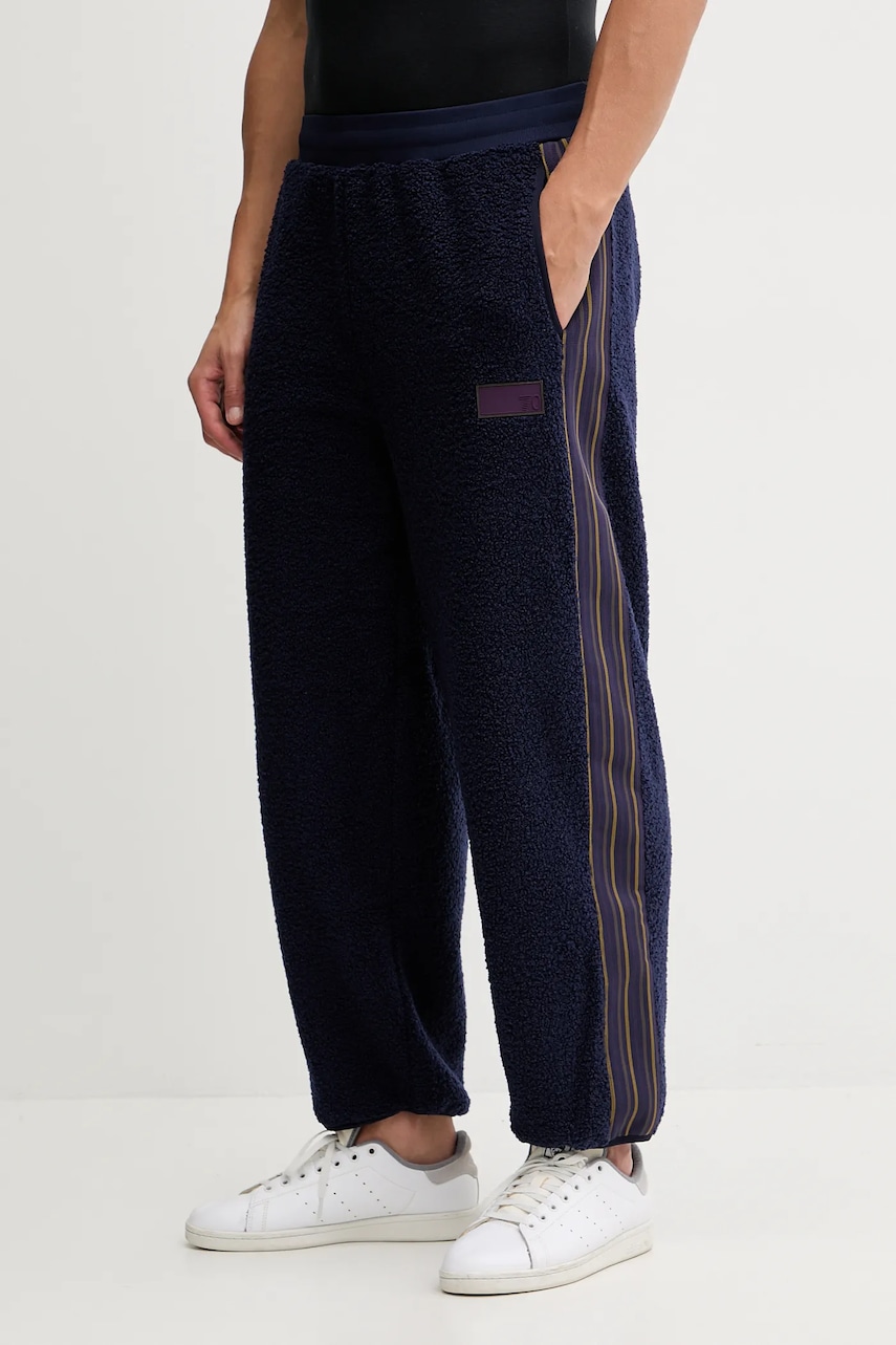 EA7 Emporio Armani pantaloni de trening culoarea bleumarin, cu imprimeu, AF18559.7X000212