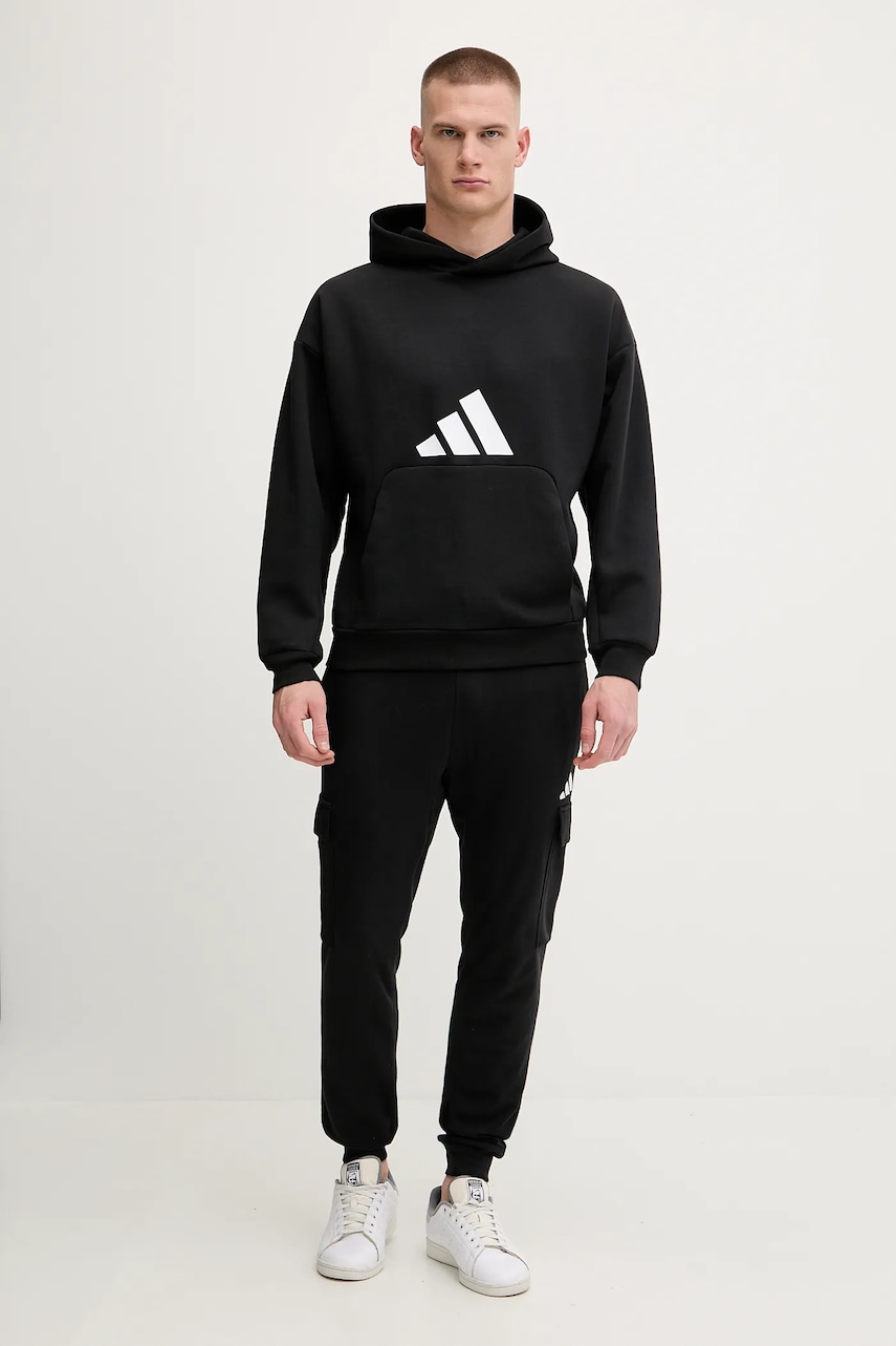 Спортивные штаны adidas Feelcozy цвет чёрный однотонные JE3865 Спортивные штаны adidas Feelcozy цвет чёрный однотонные JE3865