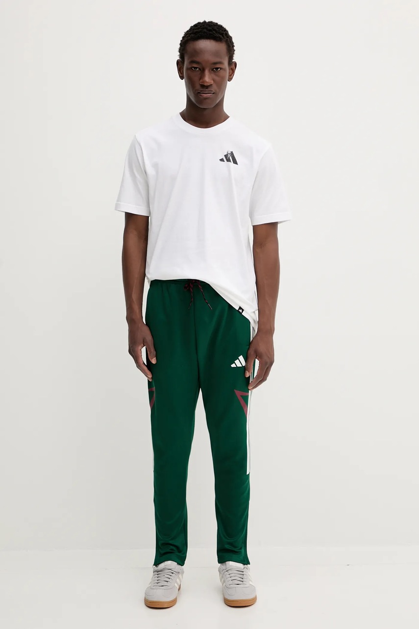 Спортивные штаны adidas Tiro цвет зелёный с принтом JN2574