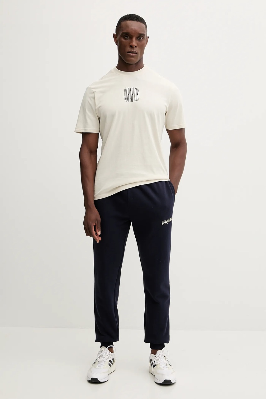 Спортивные штаны Napapijri M-Gori цвет синий однотонные NP0A88UH1761