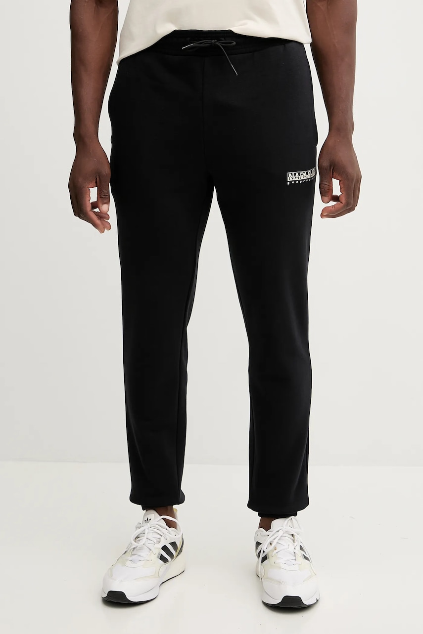 Napapijri pantaloni de trening M-Gori culoarea negru, uni, NP0A88UH9411