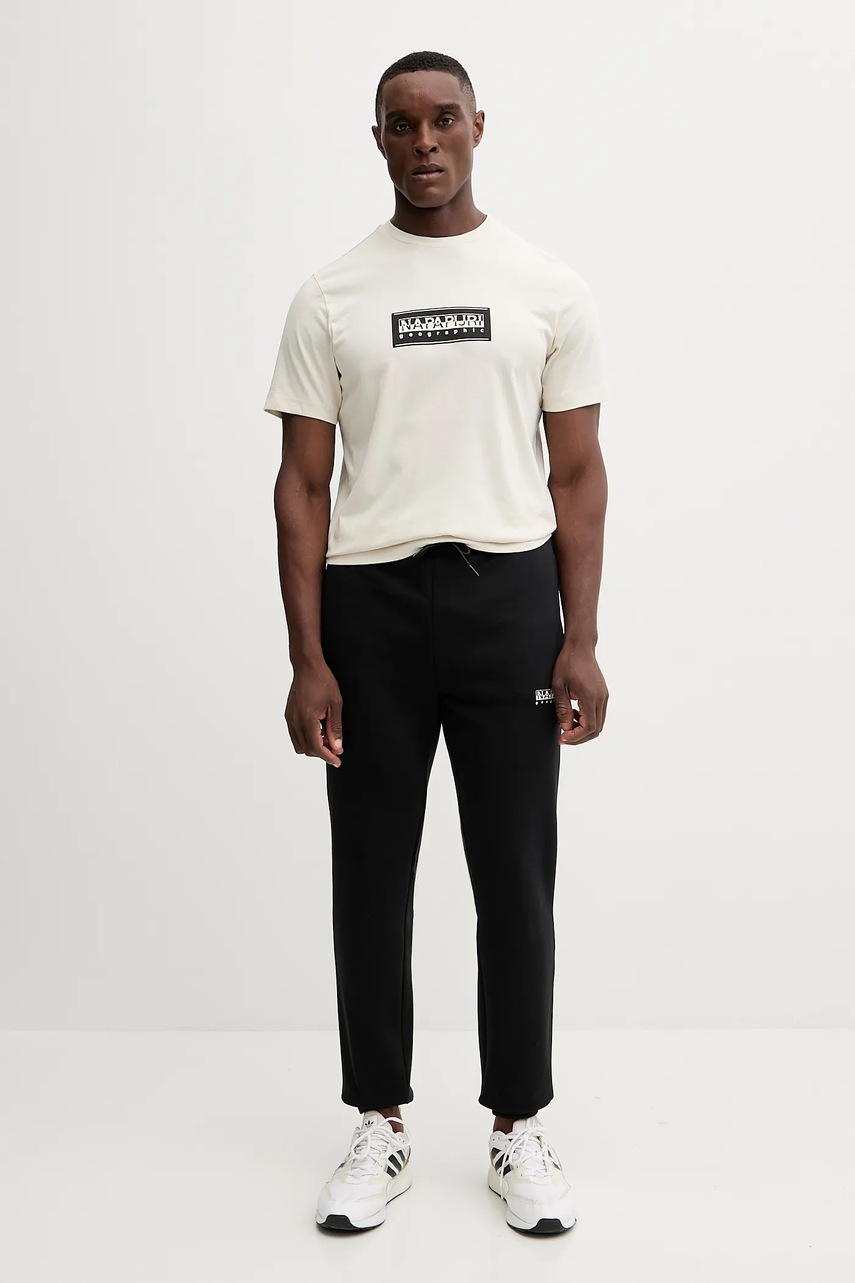 Спортивные штаны Napapijri M-Gori цвет чёрный однотонные NP0A88UH9411