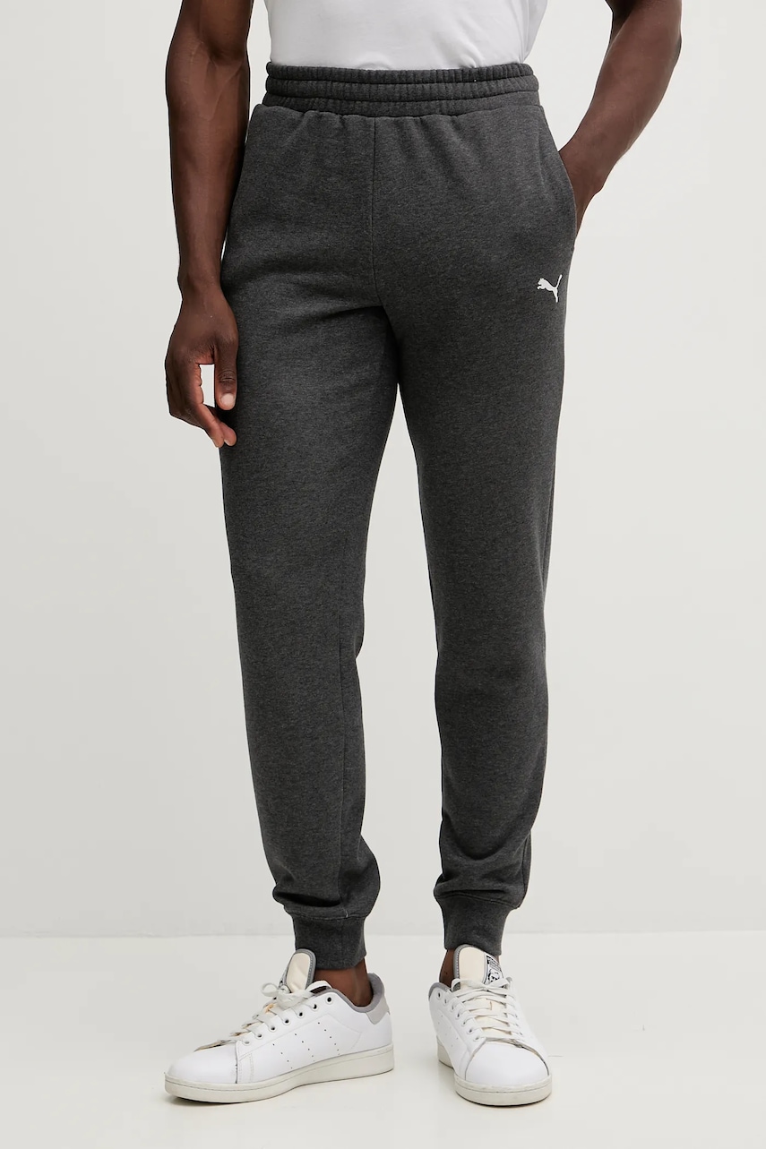 Puma pantaloni de trening culoarea gri, uni, 682614