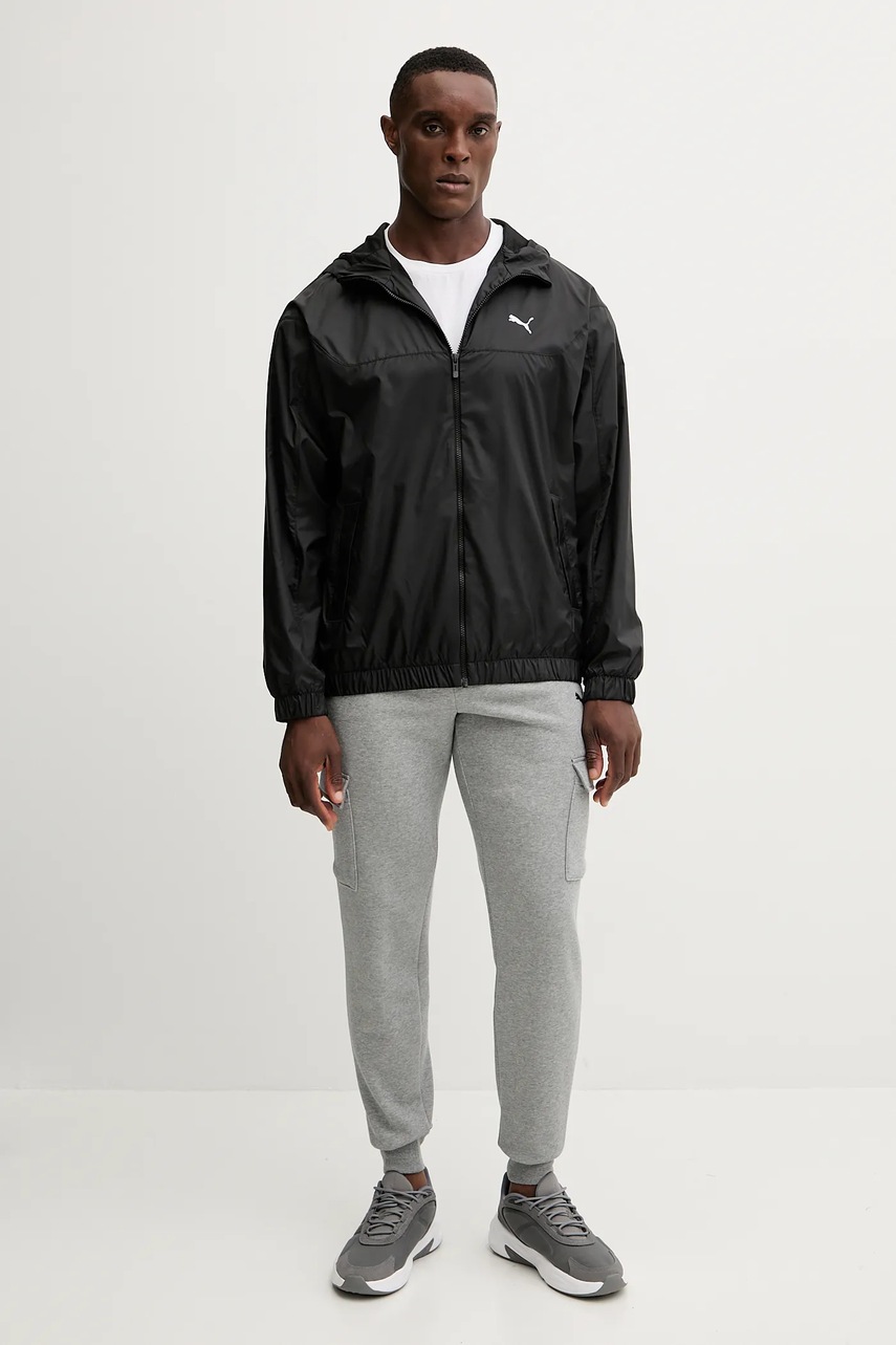 Спортивные штаны Puma цвет серый однотонные 682656