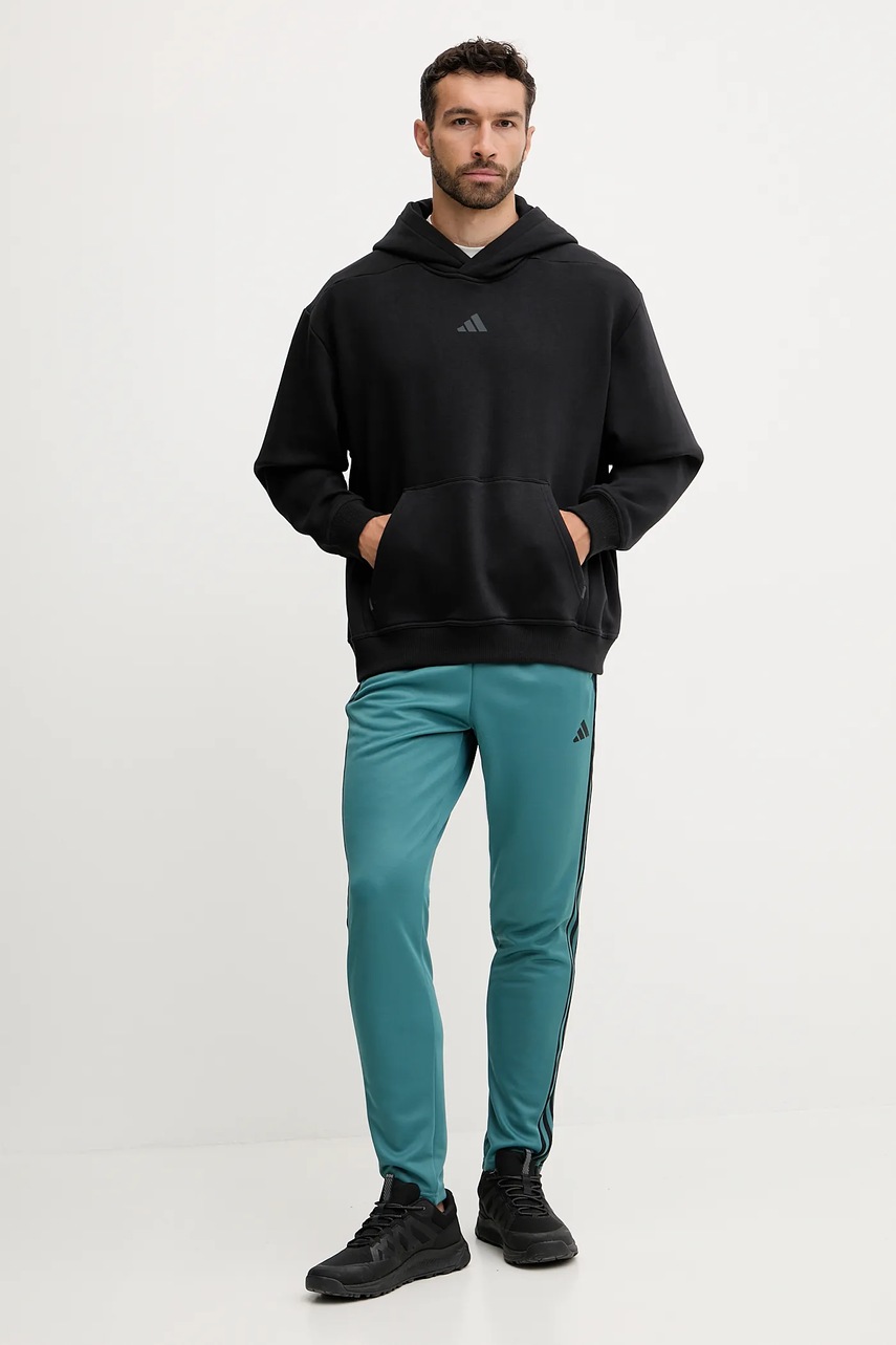 Παντελόνι προπόνησης adidas Performance Train Essentials ανδρικό, χρώμα: πράσινο, JW7499 φωτογραφία