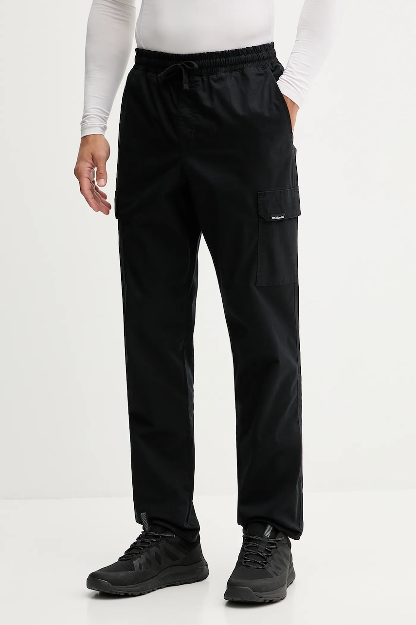 Columbia pantaloni de exterior Rapid Rivers culoarea negru, cu fason cargo, 2142401