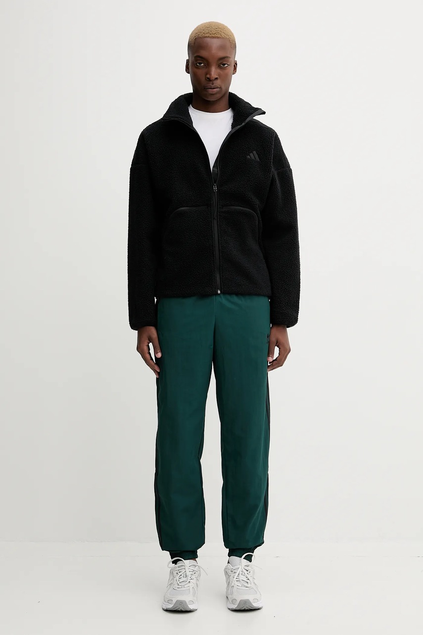 Спортивные штаны adidas Originals Firebird Pants цвет зелёный с аппликацией JY1335