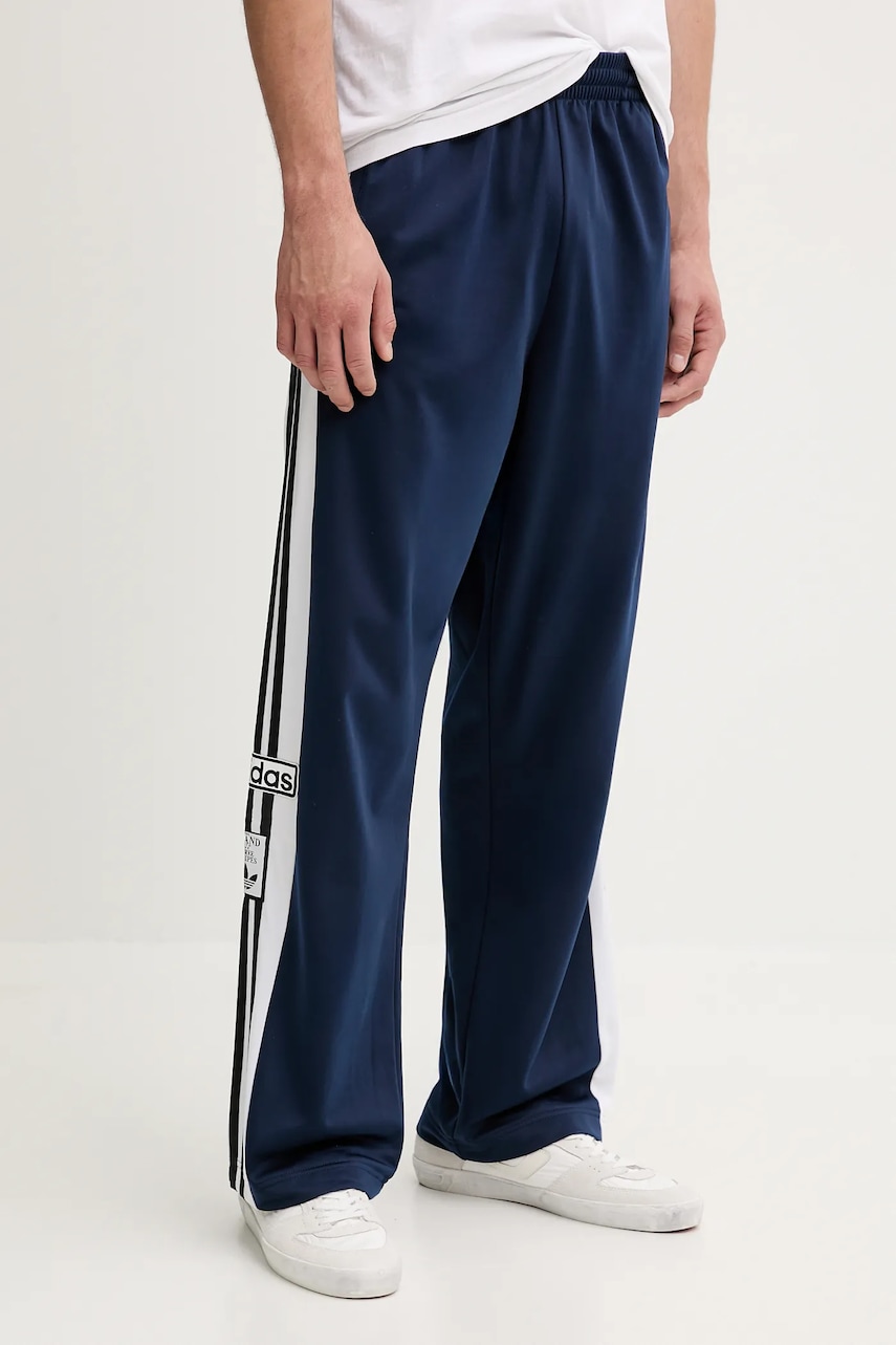adidas Originals pantaloni de trening Adibreak Tp culoarea bleumarin, cu imprimeu, JY1300