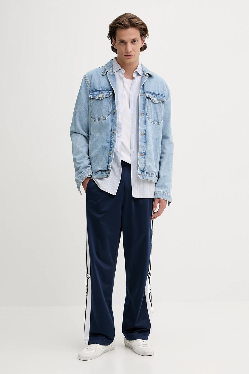 Спортивные штаны adidas Originals Adibreak Tp цвет синий узор JY1300