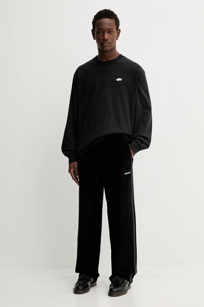 Вельветовые брюки adidas Originals Cord Pant цвет чёрный прямые JX3107
